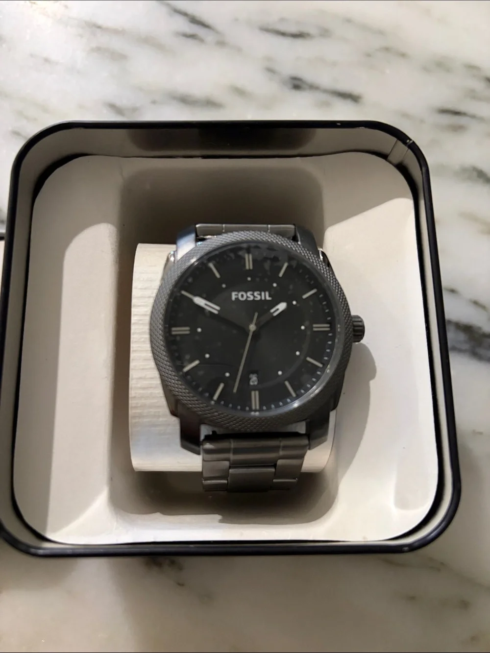 Fossil Platinum Grey Watch - Mens